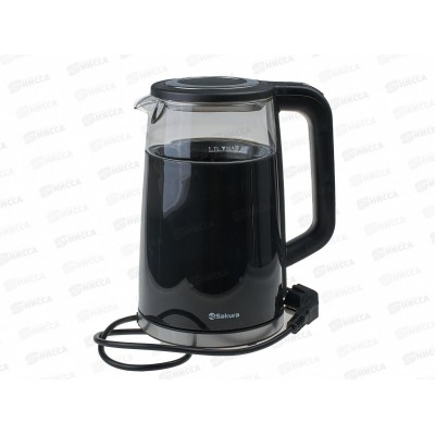 Чайник электрический  SA-2738DBK 1,7литра Премиум стекло