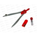 Готовальня Alingar 3пр., мет.цирк.гриф., точилка пл.фут. AL4506 *20