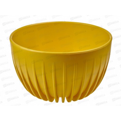 Горшок для цветов Миска Сигма 4,5л Медовый (с вкладкой) д.24, h14,5 Горшок для цветов Миска Сигма 4,5л Медовый (с вкладкой) д.24, h14,5