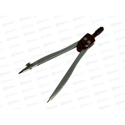 Циркуль Alingar метал., 115мм. грифель, пласт. футляр AL 323/1 *24