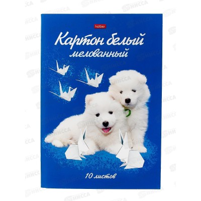 Картон белый Hatber А4  10л Милые создания 12374 *20