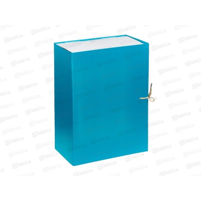 Папка арх. 12см Lamark складн.б/в.,бирюзовая, 0112 *5