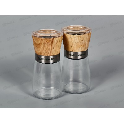 Набор мельниц для специй Spice Wood 2шт AGS359 Набор мельниц для специй Spice Wood 2шт AGS359