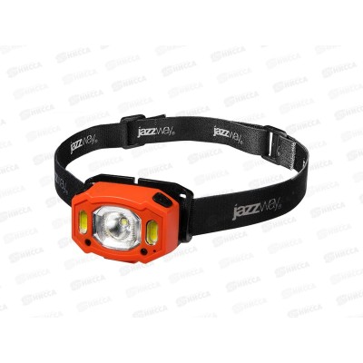 Фонарь JAZZway аккумуляторный налобный, AccuH3-L5W-og, Li-Pol 1200мАч *12/48