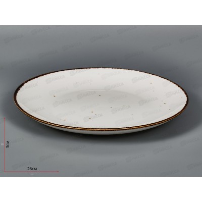 Тарелка Bronco Nature обеденная 26,5см 263-1027 *18 Тарелка Bronco Nature обеденная 26,5см 263-1027 *18