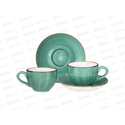 Чайный набор Bronco Nature на 2 персоны 220мл Мятный 263-1111 *12 Чайный набор Bronco Nature на 2 персоны 220мл Мятный 263-1111 *12