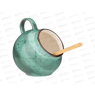 Солонка с ложкой Bronco Nature 9*10см Мятный 263-1136 *48 Солонка с ложкой Bronco Nature 9*10см Мятный 263-1136 *48