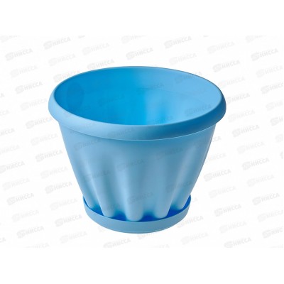 Горшок Знатный D225мм 3,9л с/подст Голубой М303Г *16 Горшок Знатный D225мм 3,9л с/подст Голубой М303Г *16
