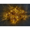 Гирлянда 1,8м &quotЗолотая бомбочка&quot 10LED шампань, тип питания от батареек 381-430 г