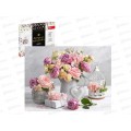 Алмазная мозаика ФЕН Розовый букет, 30*40  65588 *24 Алмазная мозаика ФЕН Розовый букет, 30*40  65588 *24