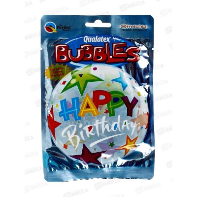 Шар П BUBBLE 22" НВ Звезды, 1202-1224 Шар П BUBBLE 22" НВ Звезды, 1202-1224