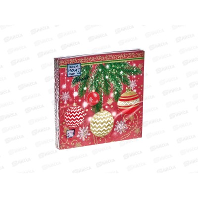 Салфетки 3сл 20л 33*33 Bouquet Home Елочные украшения,37057*12