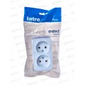 Розетка INTRO Plano скрытой установки двойная, 16А-250В, IP20, антрацит, 1-205-05 *10/100 Розетка INTRO Plano скрытой установки двойная, 16А-250В, IP20, антрацит, 1-205-05 *10/100