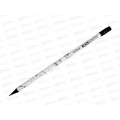 Карандаш чернографитный с ластиком Hatber Black&White 065294*72