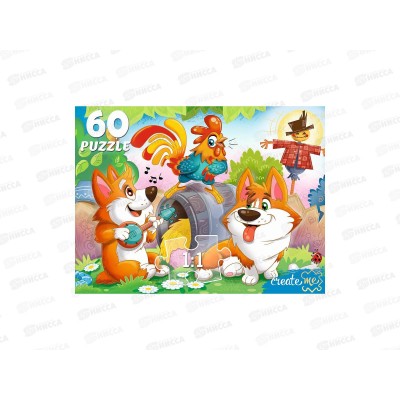 ПАЗЛ 60 элементов Забавные корги №1, П60-6306 *24