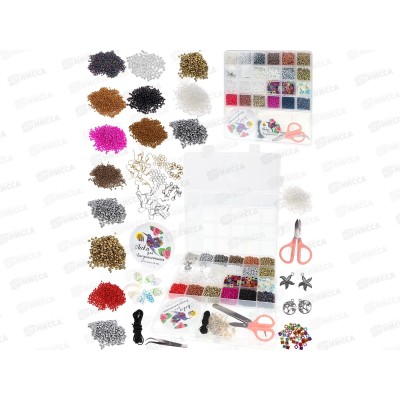 Набор для бисероплетения (20х19х1,9см, 22 вида бисера) БИС-2611 *10 Набор для бисероплетения (20х19х1,9см, 22 вида бисера) БИС-2611 *10