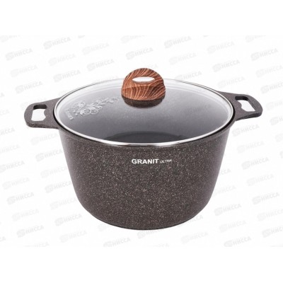 Кастрюля 10л Granit ultra original со стеклянной крышкой АП кго102а Кастрюля 10л Granit ultra original со стеклянной крышкой АП кго102а