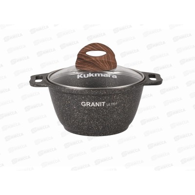 Кастрюля 1,0л Granit ultra original со стеклянной крышкой АП кго12а