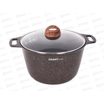 Кастрюля 8,0л Granit ultra original со стеклянной крышкой АП кго82а Кастрюля 8,0л Granit ultra original со стеклянной крышкой АП кго82а