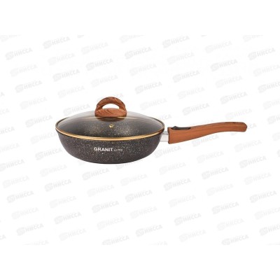 Сковорода 240мм Granit ultra black-gold съем руч стеклянная крышка сгбг243а Сковорода 240мм Granit ultra black-gold съем руч стеклянная крышка сгбг243а