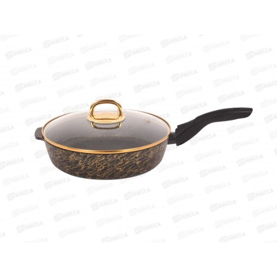 Сковорода 260мм съем руч стек крыш Грация черный/золото сгчз262а