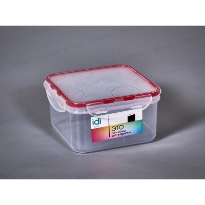 Контейнер для продуктов "Modena" квадратный 1,2л с защелками 221110906/03 *11 Контейнер для продуктов "Modena" квадратный 1,2л с защелками 221110906/03 *11