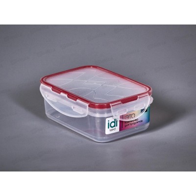 Контейнер для продуктов &quotModena&quot прямоугольный 0,5л с защелками 221111006/03  *18