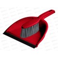 Щетка-сметка &quotRimo&quot с совком с кромкой красный 221234206/03