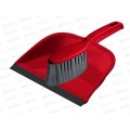 Щетка-сметка "Rimo" с совком с кромкой красный 221241406/03 *14 Щетка-сметка "Rimo" с совком с кромкой красный 221241406/03 *14