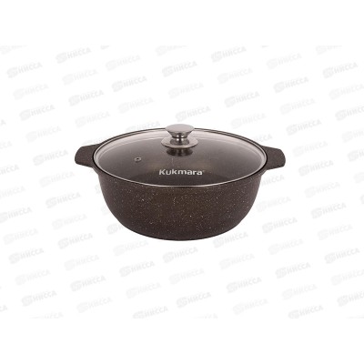 Кастрюля жаровня 4,0л со стеклянной крышкой жмк42а кофейный мрамор Кастрюля жаровня 4,0л со стеклянной крышкой жмк42а кофейный мрамор