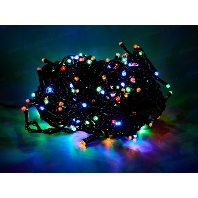 Гирлянда 25м д/улицы 300LED 8реж мульти 183-749 Гирлянда 25м д/улицы 300LED 8реж мульти 183-749