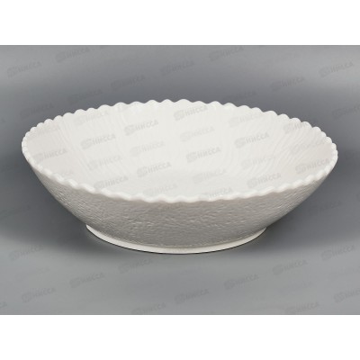 Салатник &quotМаршмеллоу&quot v=3000мл 30,5*30,5*7,5см (фарфоровый), 0530290 *2/10