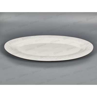 Блюдо сервировочное "Маршмеллоу" 46*25*3,3см (фарфор), 0530292 *4/12 Блюдо сервировочное "Маршмеллоу" 46*25*3,3см (фарфор), 0530292 *4/12