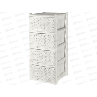 Комод 4-х секционный&quotKeeplex Flori&quot белое облако KL377112048