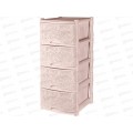 Комод 4-х секционный&quotKeeplex Flori&quot бежевый топаз KL377112005