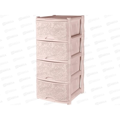 Комод 4-х секционный&quotKeeplex Flori&quot бежевый топаз KL377112005