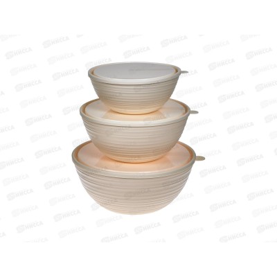 Набор салатников Sugar Spice 3шт с/кр шампань SE400912001 Набор салатников Sugar Spice 3шт с/кр шампань SE400912001