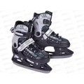 Коньки раздвижные р.40-43 black/grey RUSH ACTION, 379608