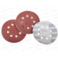 Круг абразивный шлифовальный под липучку с перфорацией 125мм набор 10шт Р40*3шт,Р80*4штР120 ON
