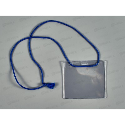 Бейдж ДПС 105*93мм горизонтальный на шнурке синий 1426 Г-101*10 Бейдж ДПС 105*93мм горизонтальный на шнурке синий 1426 Г-101*10