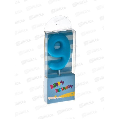 Свечи для торта &quotПраздник цифра 9&quot 9см 448-436