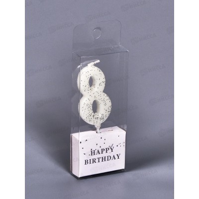 Свечи для торта &quotФактура цифра 8&quot 4,6см 448-375