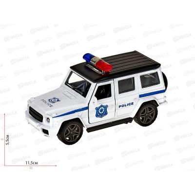 Машинка инерционная &quotBeBoy&quot (металл) IT108766, белый, 16*6*7см в коробке