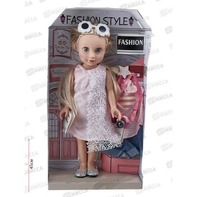 Кукла 45см, 2317463, с аксессуарами в коробке 27*11*50см Кукла 45см, 2317463, с аксессуарами в коробке 27*11*50см