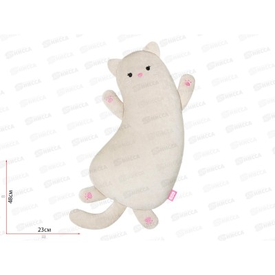 Мякиши подушка Кошечка Молли, бежево-серая, 809 Мякиши подушка Кошечка Молли, бежево-серая, 809