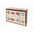 Домино деревянное &quotТранспорт&quot 28 фишек (60х27мм) 04535
