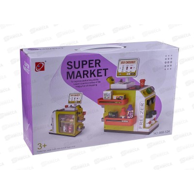 Игровой модуль №668-124 Супермаркет, 46пр., коробка 41*12*25,5см Игровой модуль №668-124 Супермаркет, 46пр., коробка 41*12*25,5см