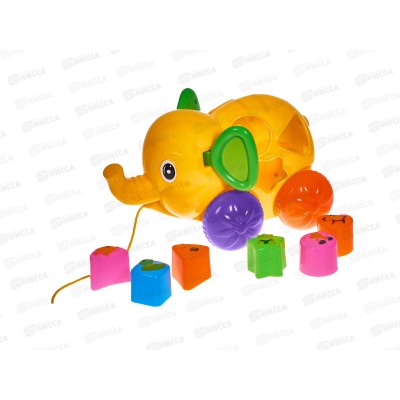 Каталка-сортер №5809 на веревочке, сетка 23*17,5*14см