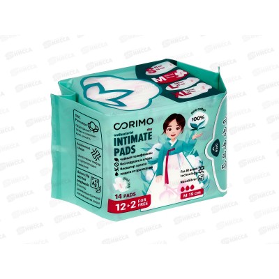 Corimo Прокладки гигиенические М 14шт *60 Corimo Прокладки гигиенические М 14шт *60