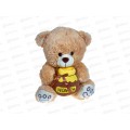 Мягкая игрушка №79-23 Мишка Пупсик с баночкой мёда, 30см Мягкая игрушка №79-23 Мишка Пупсик с баночкой мёда, 30см